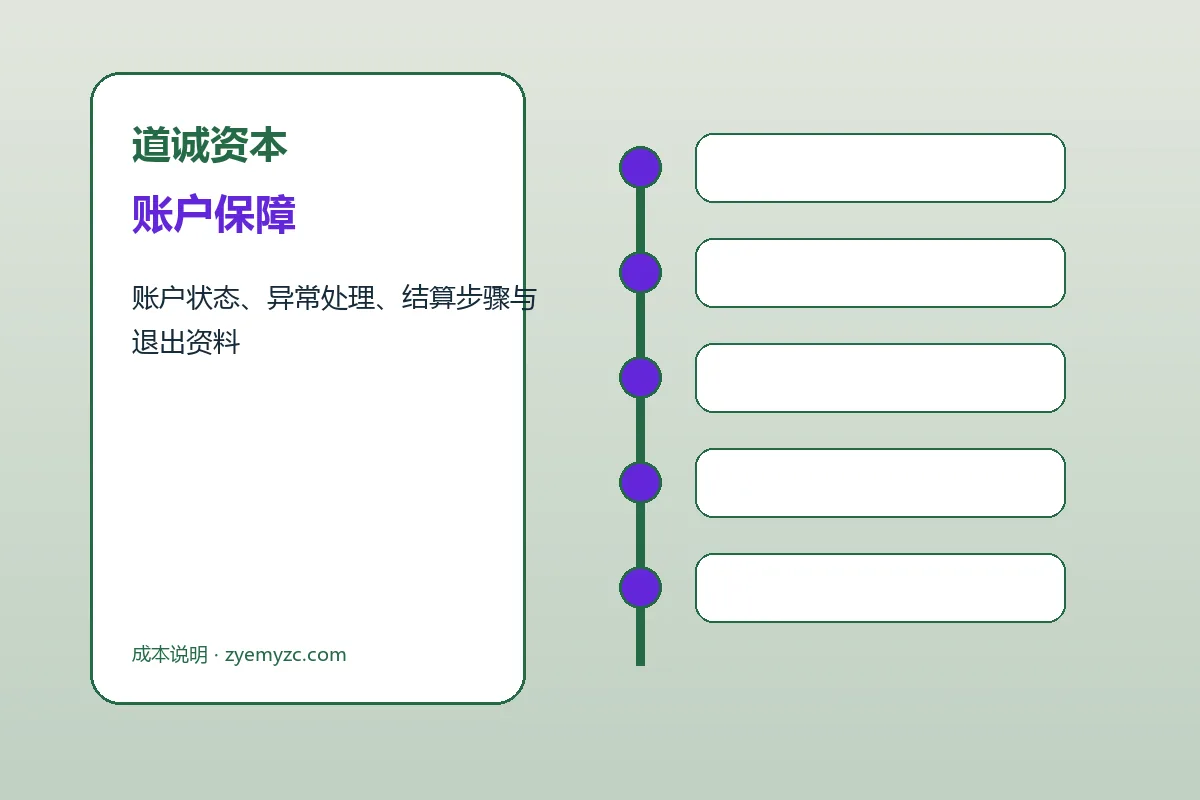 道诚资本客户支持与服务流程示意